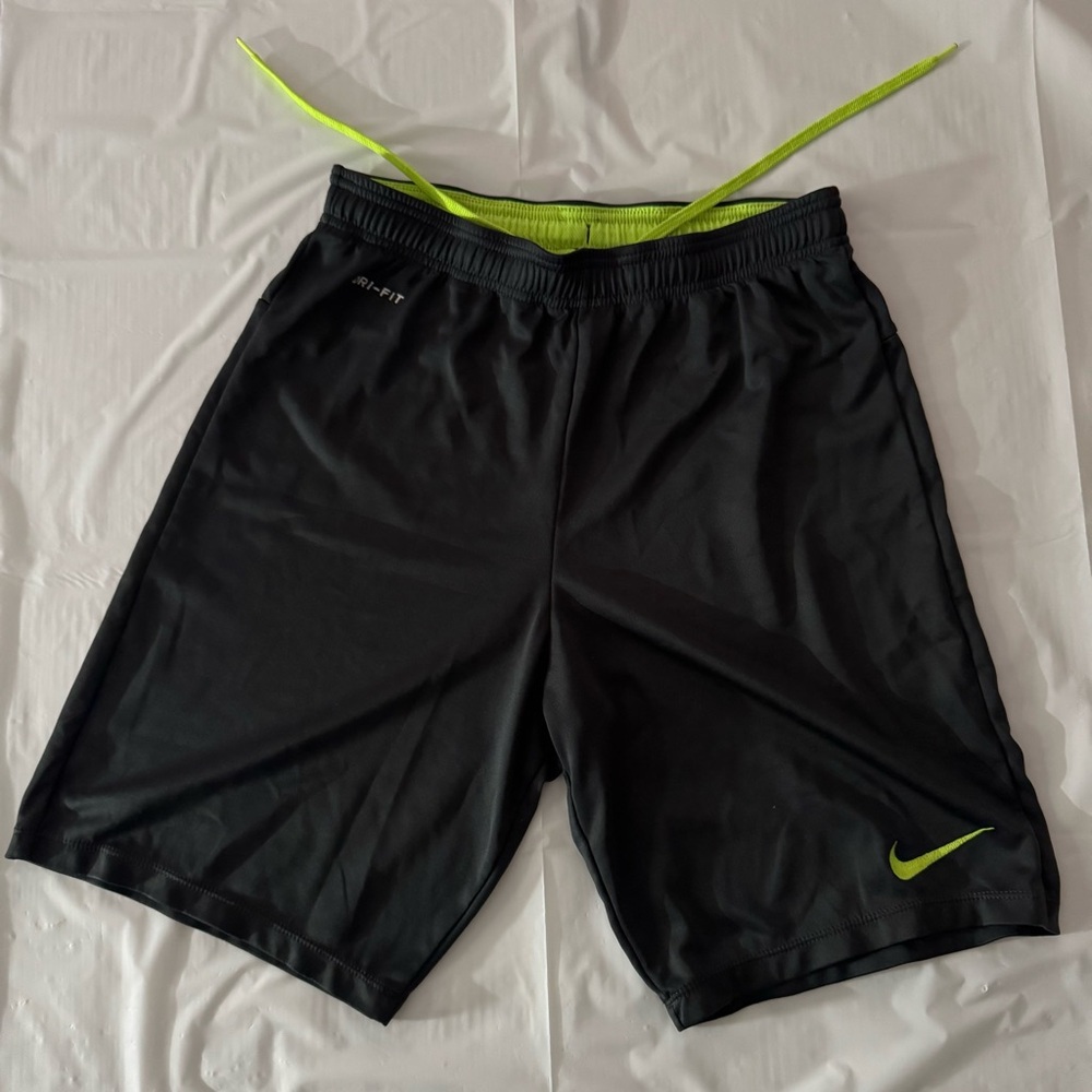 Nike Dri-fit Black and Neon Shorts